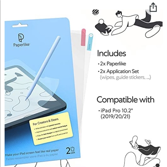 Paperlike Screen Cover for iPad - Picture 2 of 2